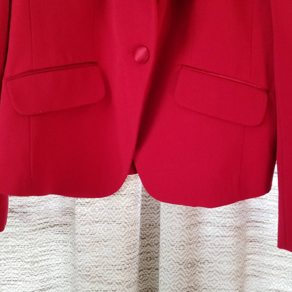 Worthington Dress Blazer Red 8 14 NWOT - Picture 4 of 8